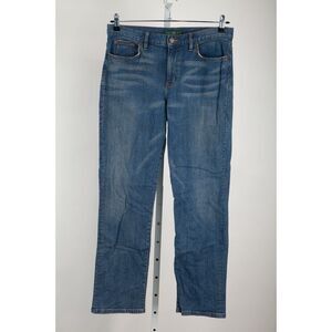 LRL Lauren Jeans Womens Size 8 Blue Denim Straight Medium Wash